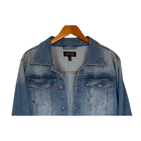 Not For Sale Shyanne Jacket Women XXL Blue Cropped‎ Denim Western Rodeo - Picture 3 of 8